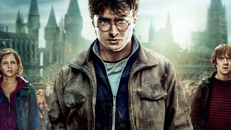 Harry Potter and friends in battle