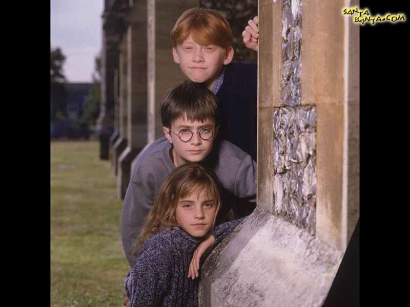 Harry Potter and friends peeking