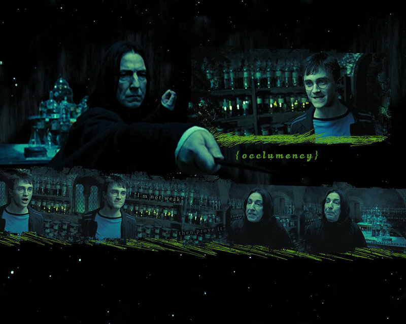 Harry Potter and Snape confrontation