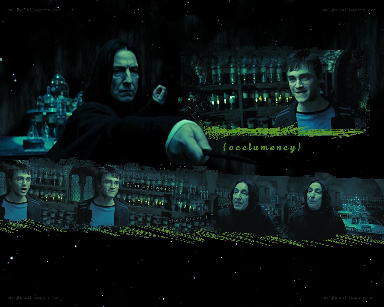 Harry Potter and Snape confrontation
