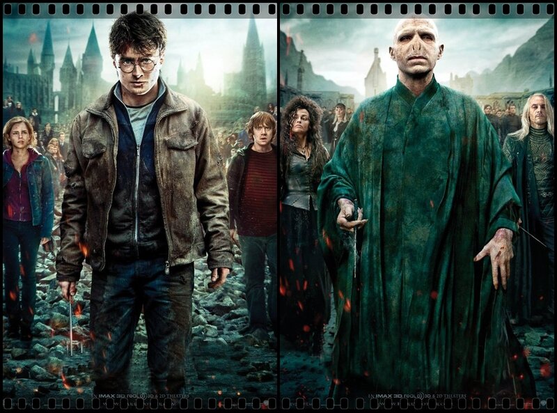 Harry Potter and Voldemort — Green, Dramatic
