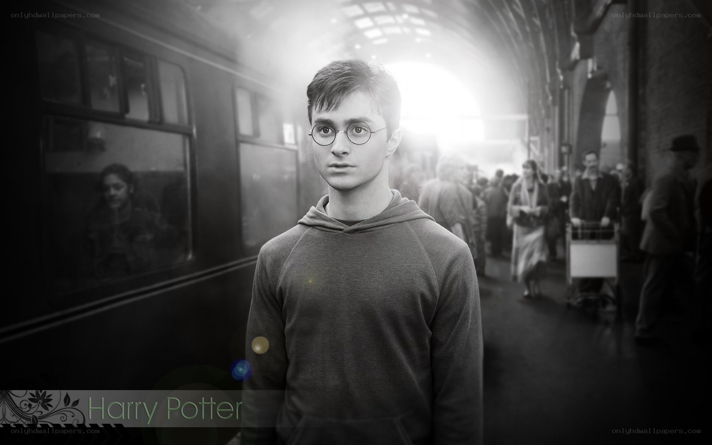 Harry Potter at platform nine and three quarters