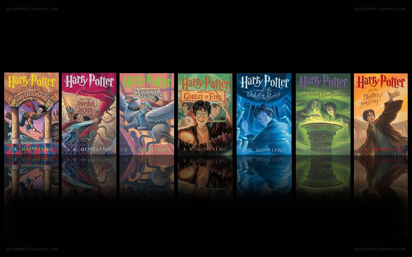 Harry Potter book covers