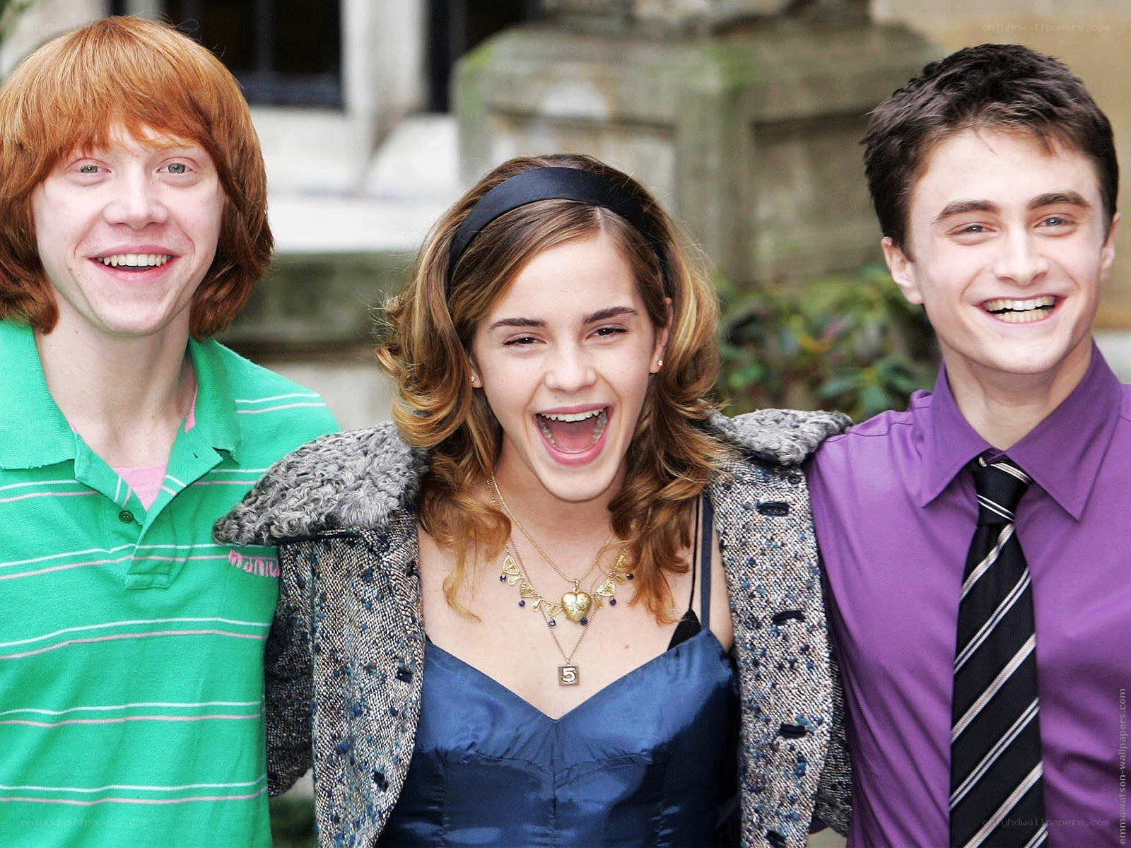Harry Potter cast laughing