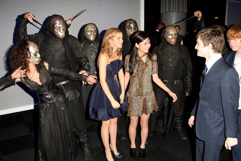 Harry Potter cast with Death Eaters