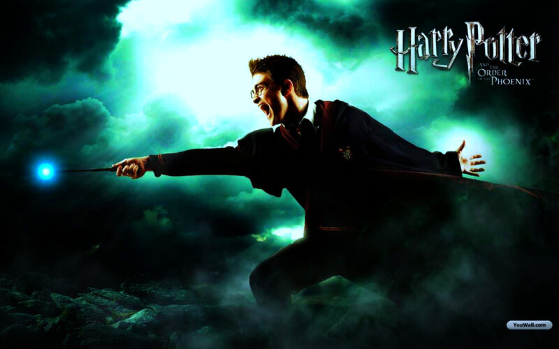 Harry Potter casting spell