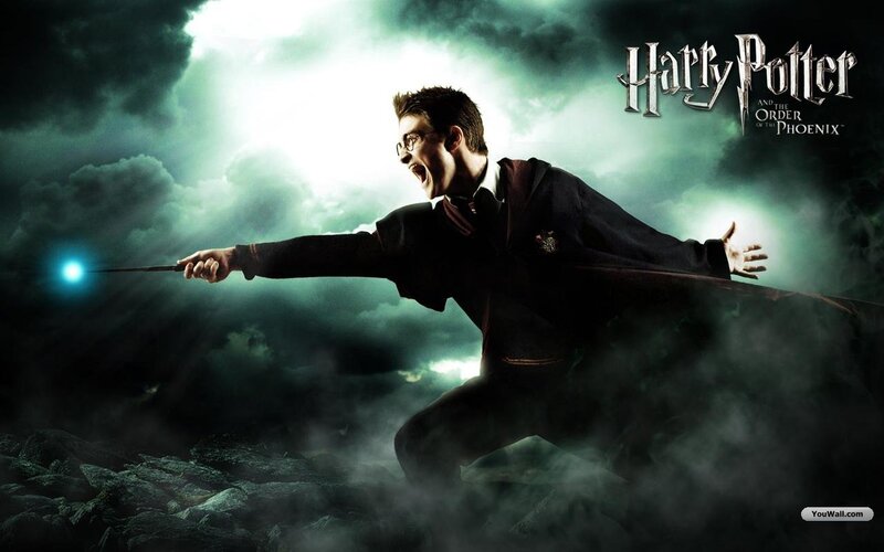 Harry Potter Casting Spell — Green, Dramatic, Night