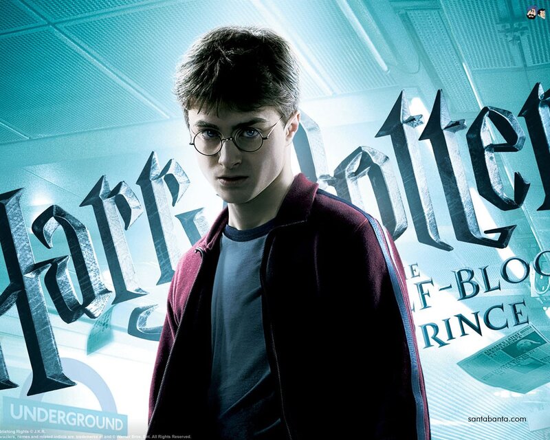 Harry Potter Character — Blue, Dramatic, Photograph, Glasses, Jacket, Newspaper, Black