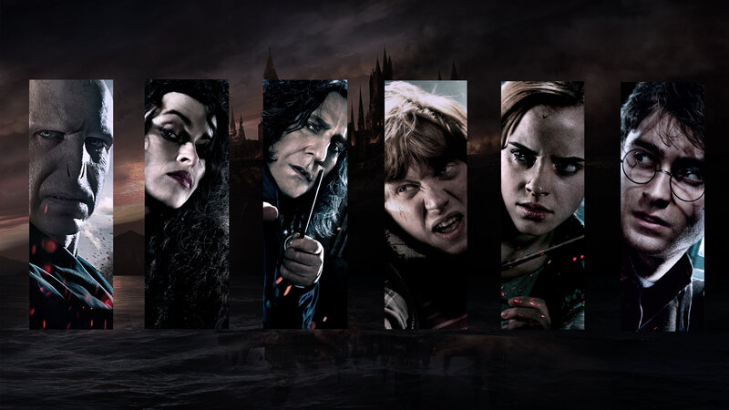 Harry Potter characters collage
