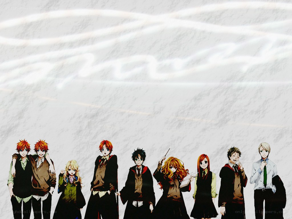 Harry Potter characters in anime style