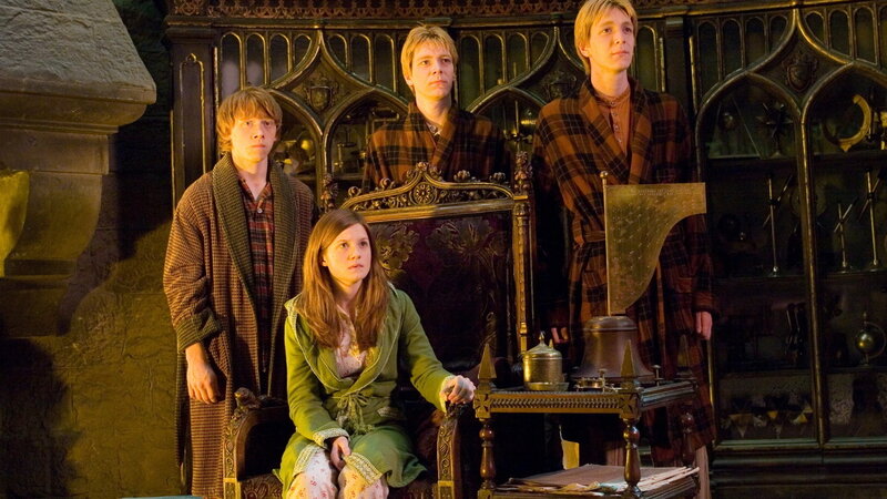 Harry Potter characters in robes