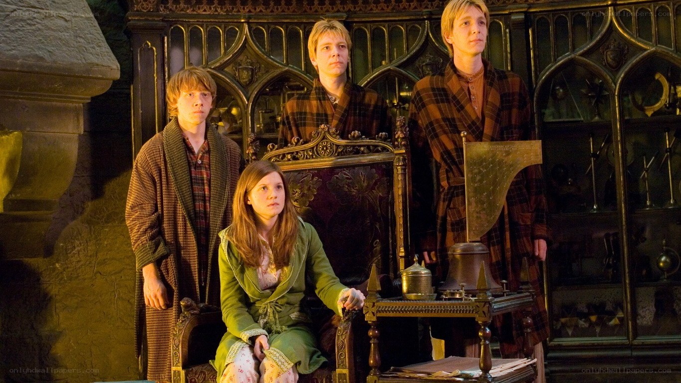 Harry Potter characters in robes