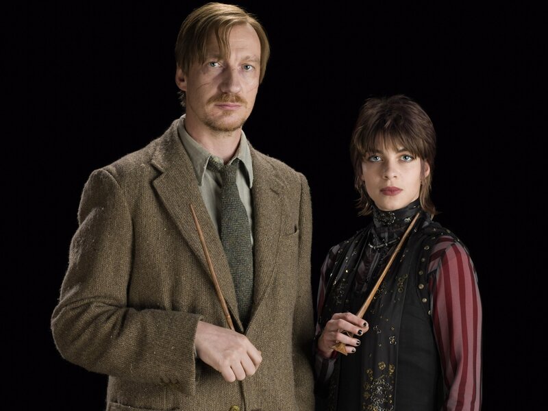 Harry Potter characters with wands
