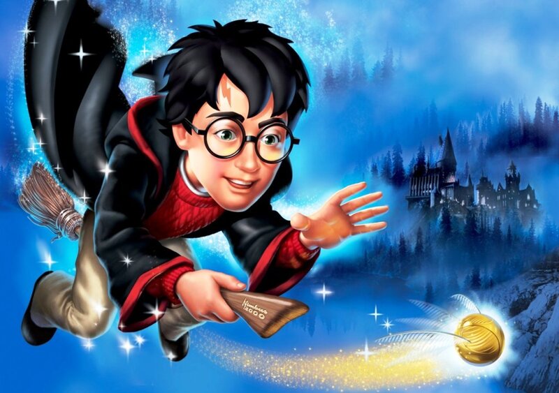 Harry Potter Flying on Broom