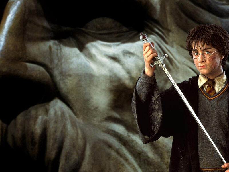 Harry Potter Holding Sword