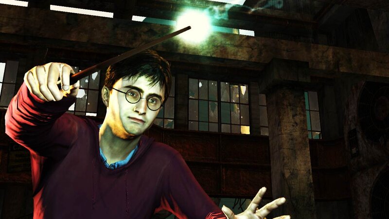 Harry Potter Holding Wand — Brown, Dramatic