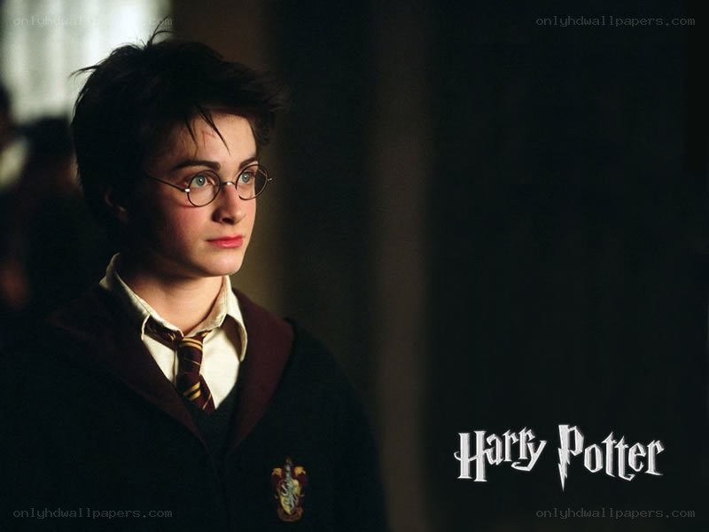 Harry Potter in Hogwarts uniform