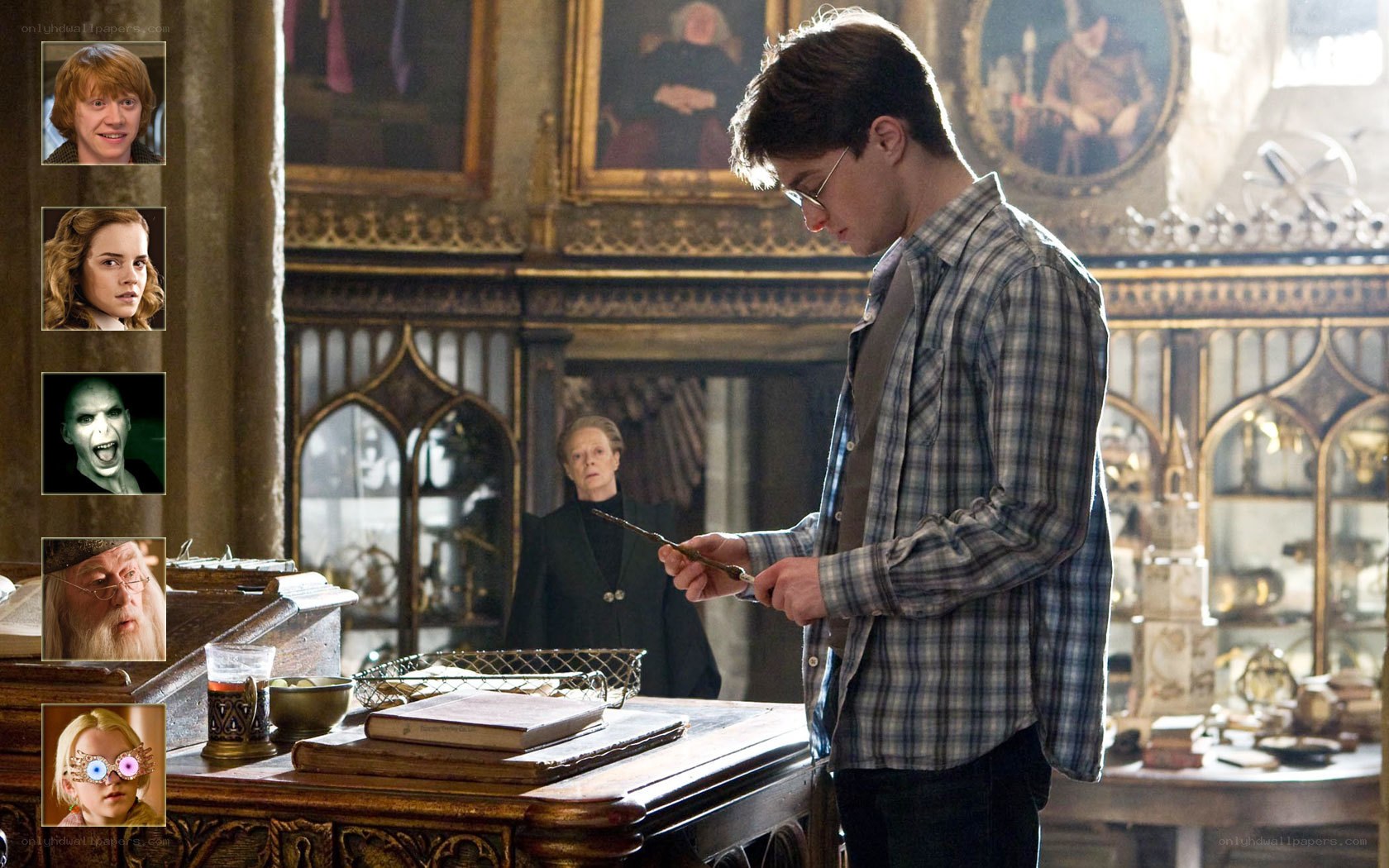 Harry Potter in the library