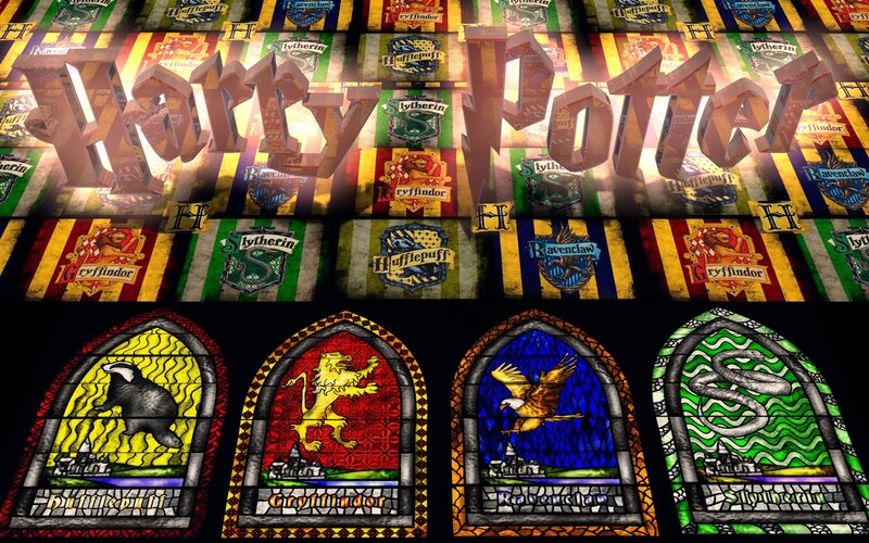 Harry Potter Logo and Stained Glass