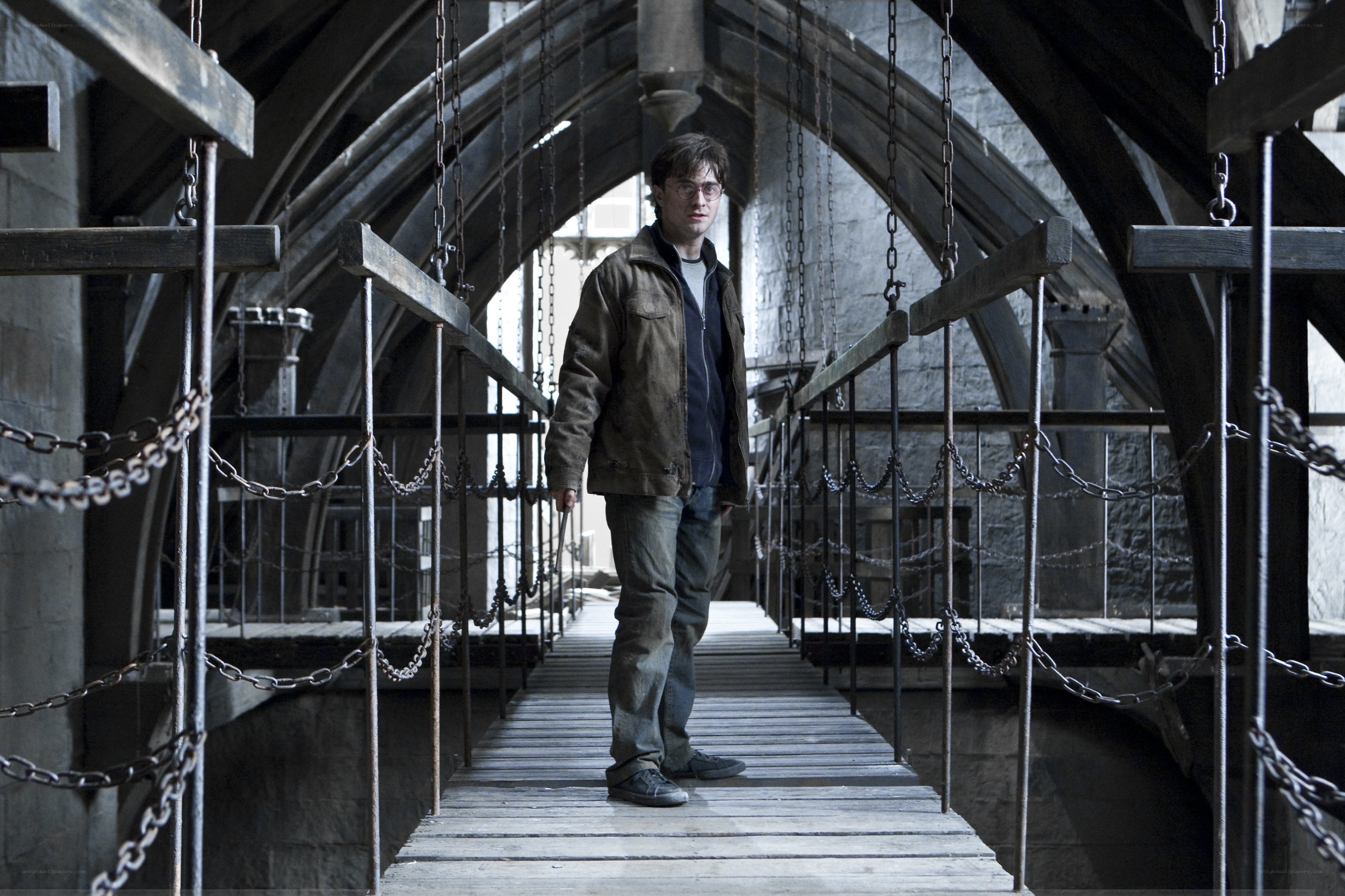 Harry Potter on a bridge