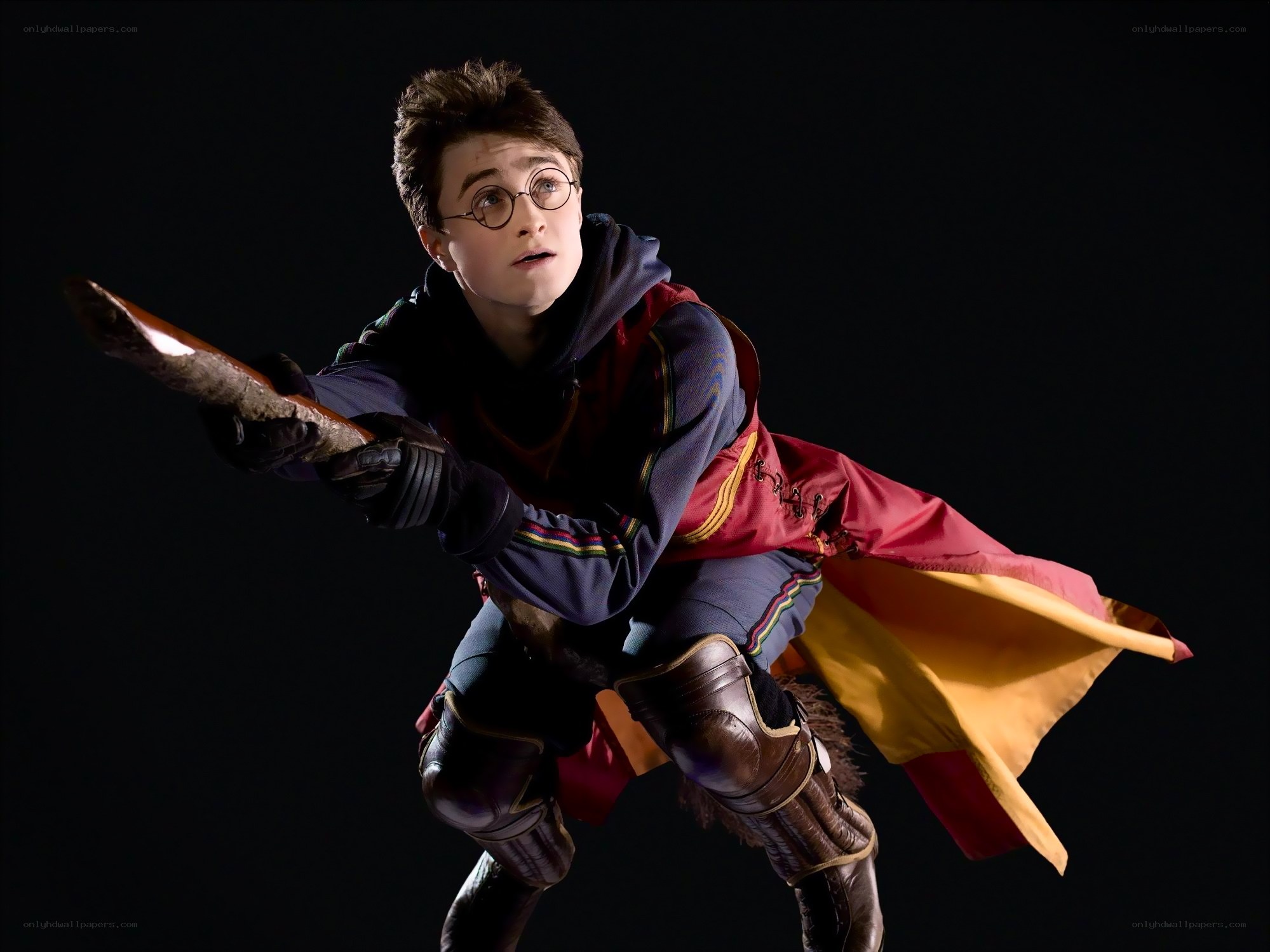 Harry Potter on a broomstick