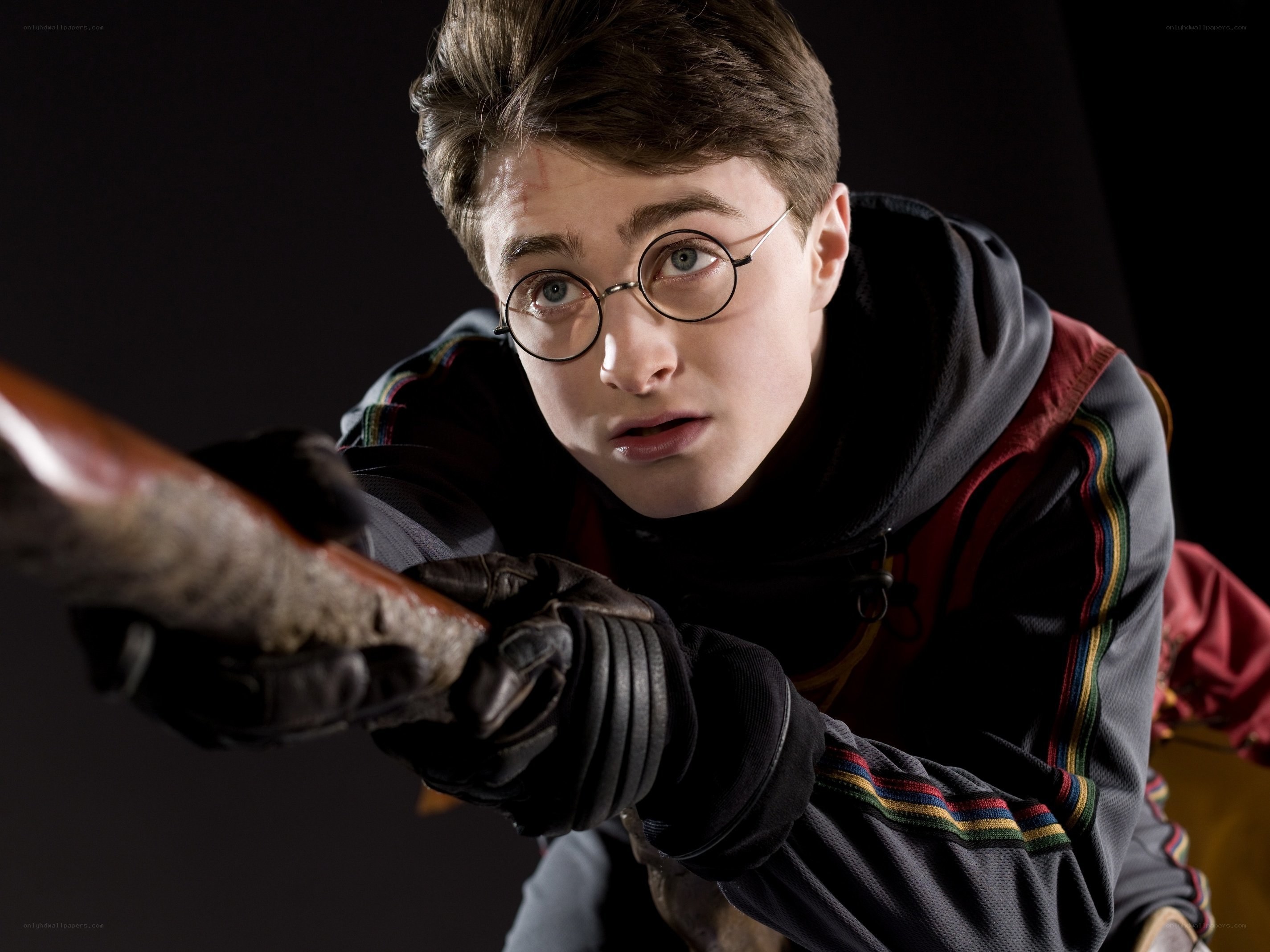 Harry Potter on a broomstick