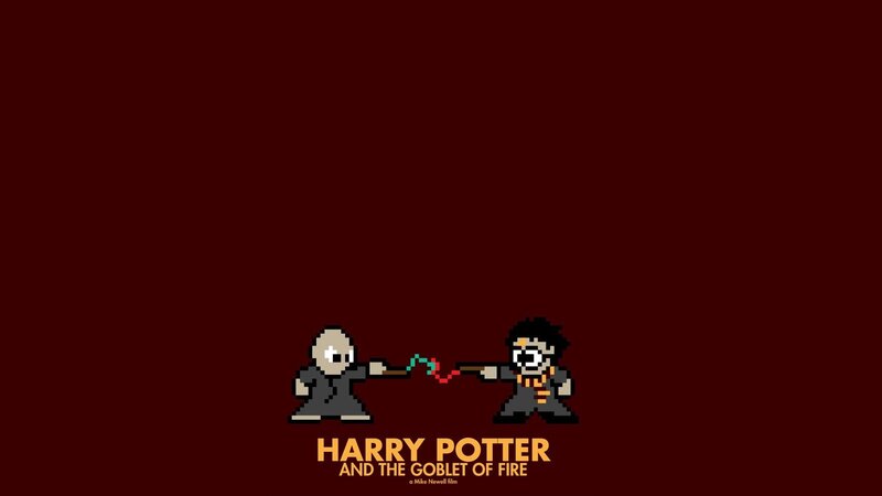 Harry Potter pixel art poster