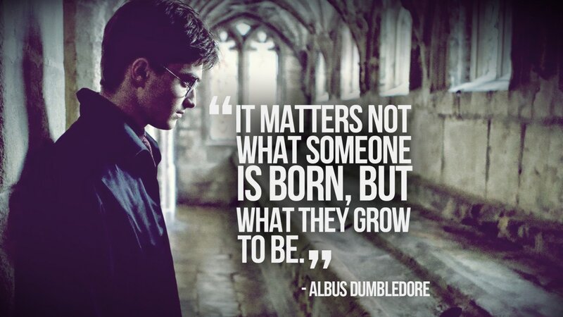 Harry Potter quote from Dumbledore