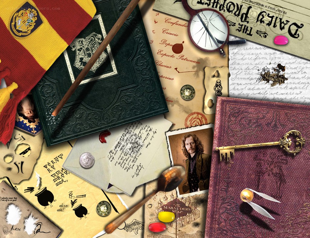 Harry Potter themed collage