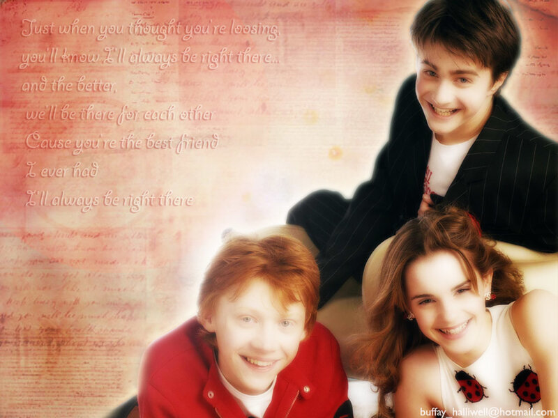 Harry Potter trio friendship