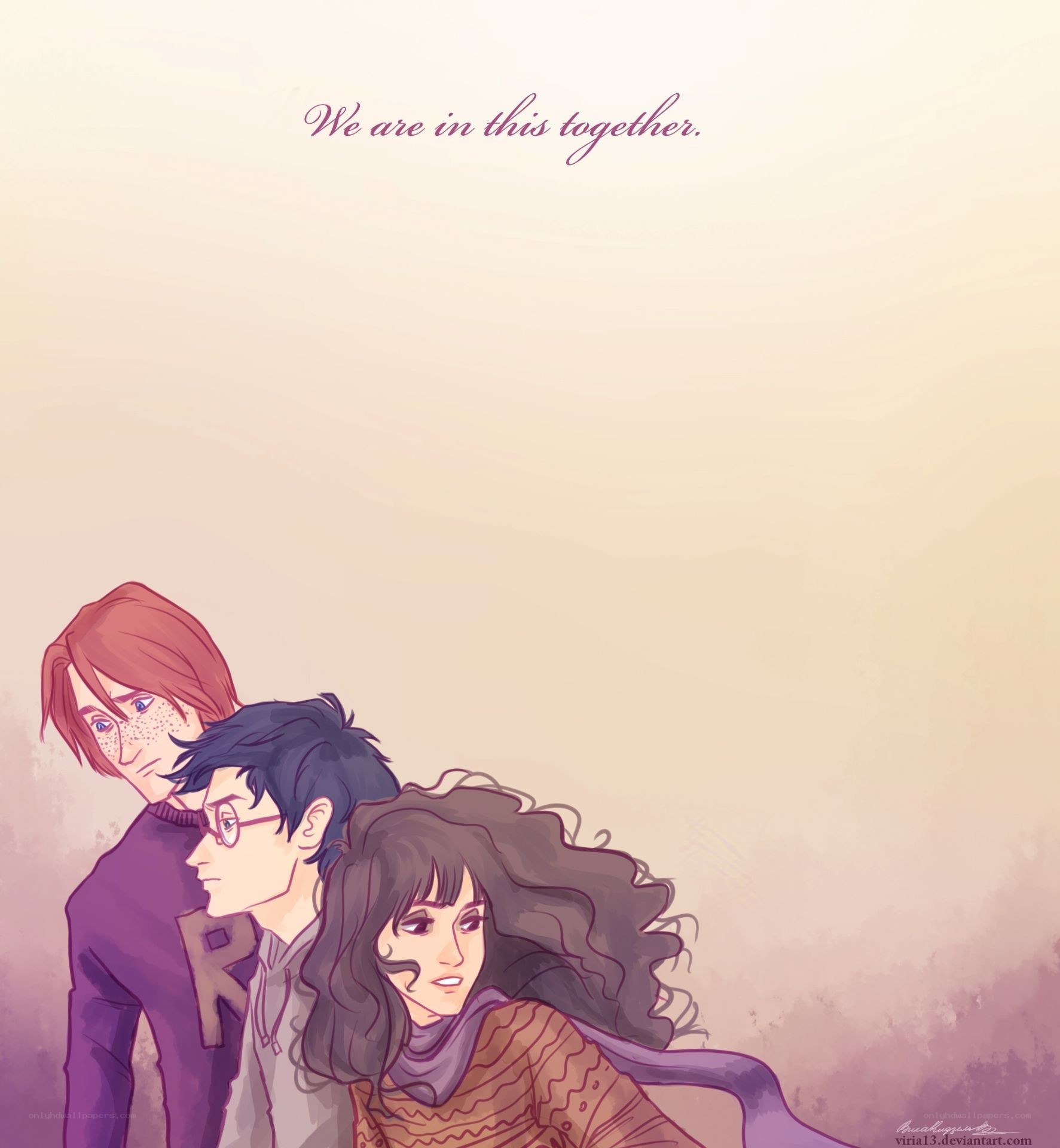 Harry Potter trio together