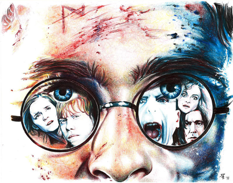 Harry Potter with character reflections