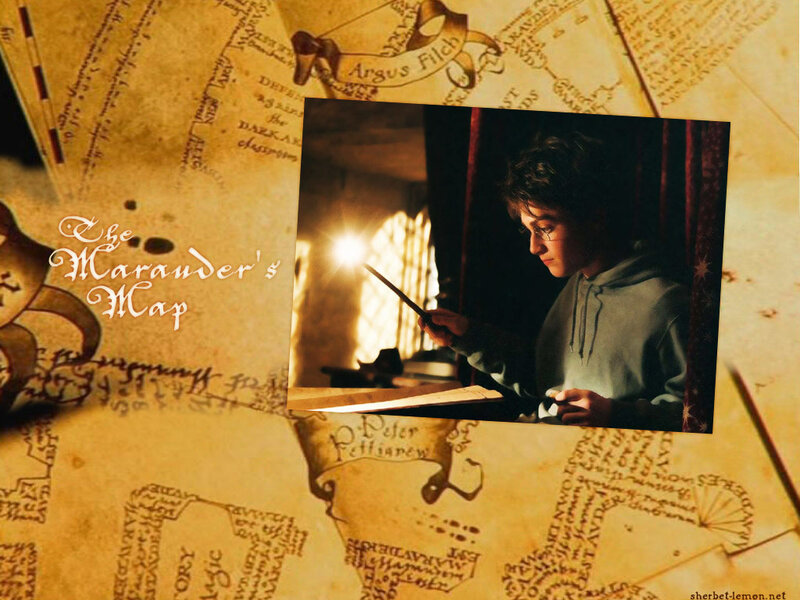 Harry Potter with Marauder's Map