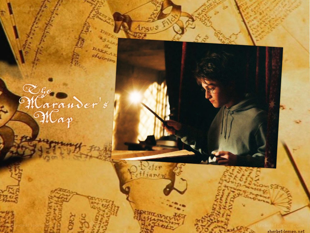 Harry Potter with Marauder's Map