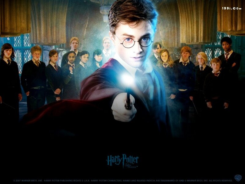 Harry Potter with Wand — Blue, Dramatic, Photograph