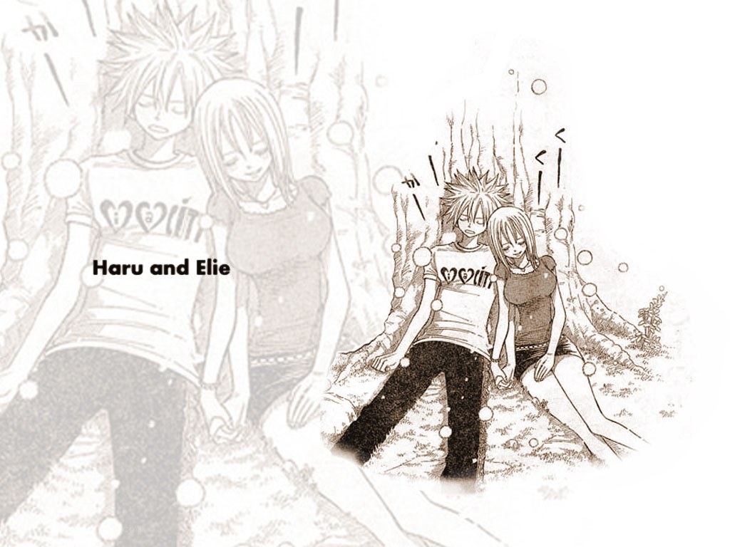 Haru and Elie sitting together