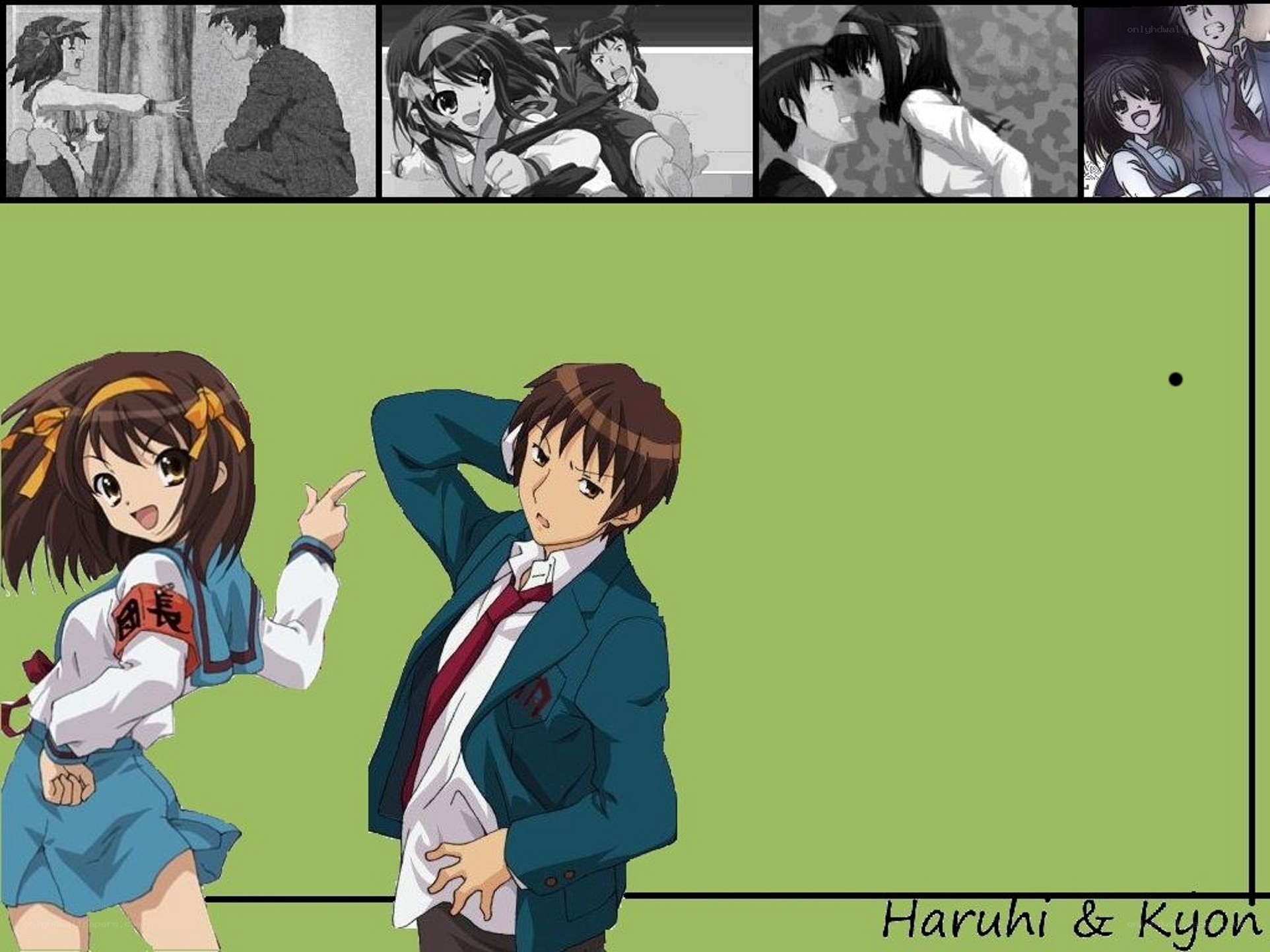 Haruhi and Kyon characters