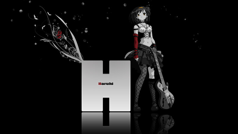 Haruhi anime character wallpaper