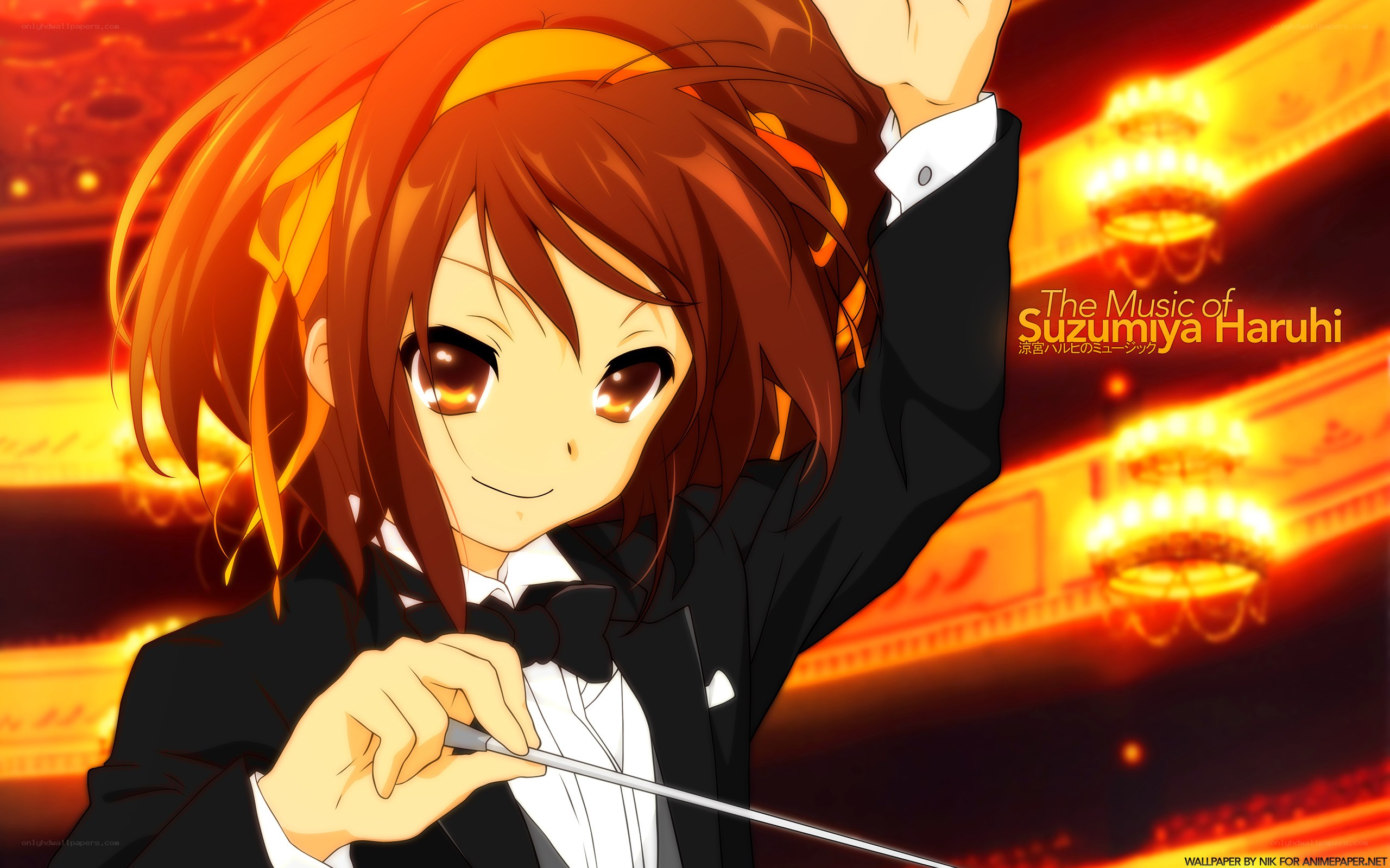 Haruhi conducting music