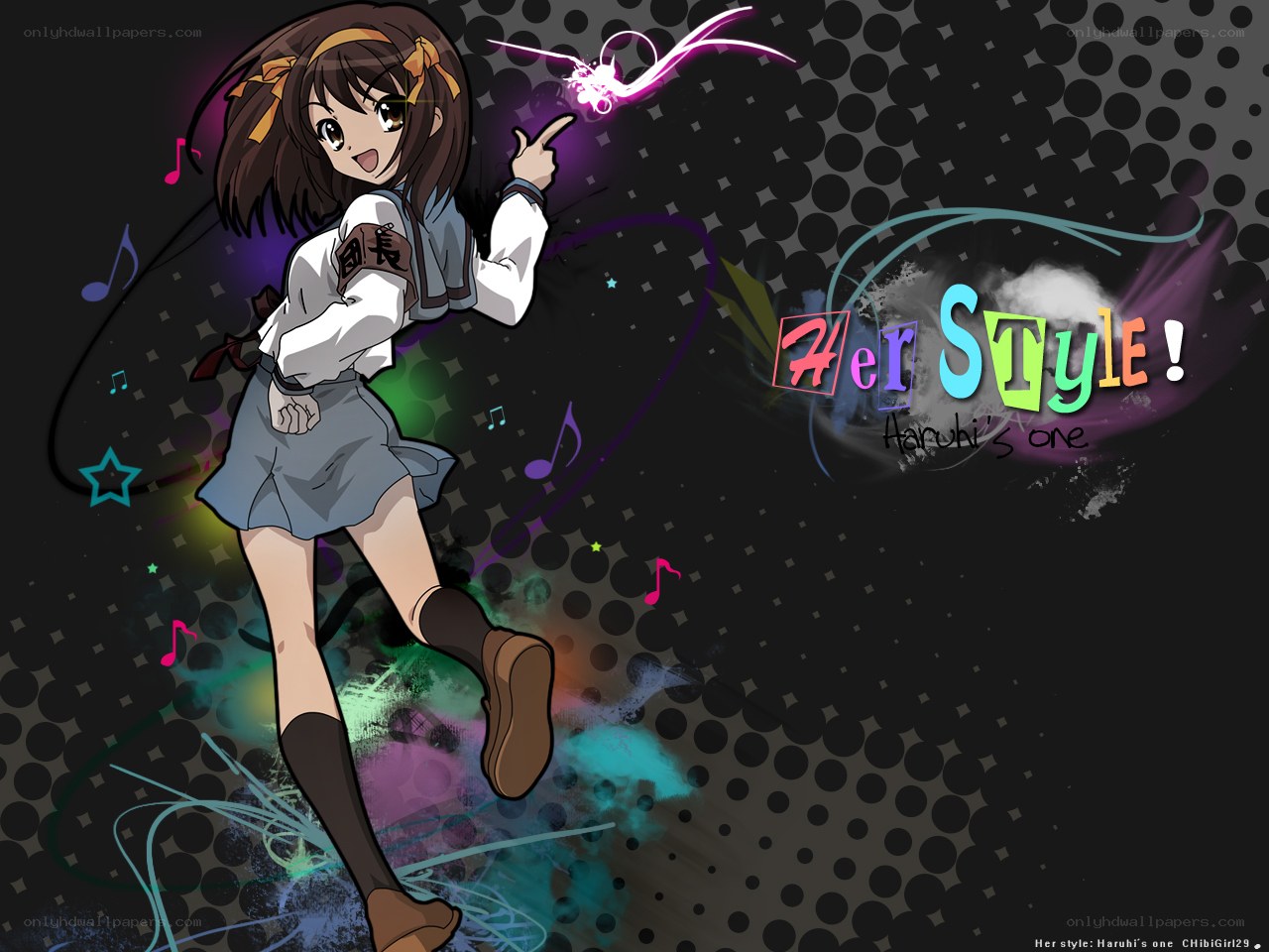 Haruhi in her style