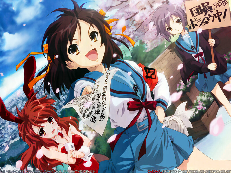 Haruhi Suzumiya anime scene