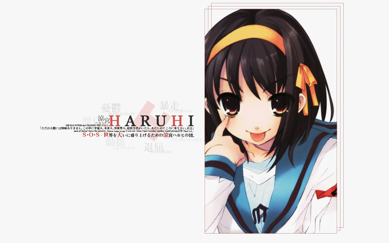 Haruhi Suzumiya character art