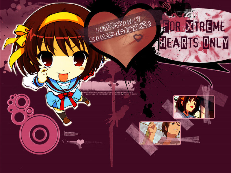 Haruhi Suzumiya chibi art