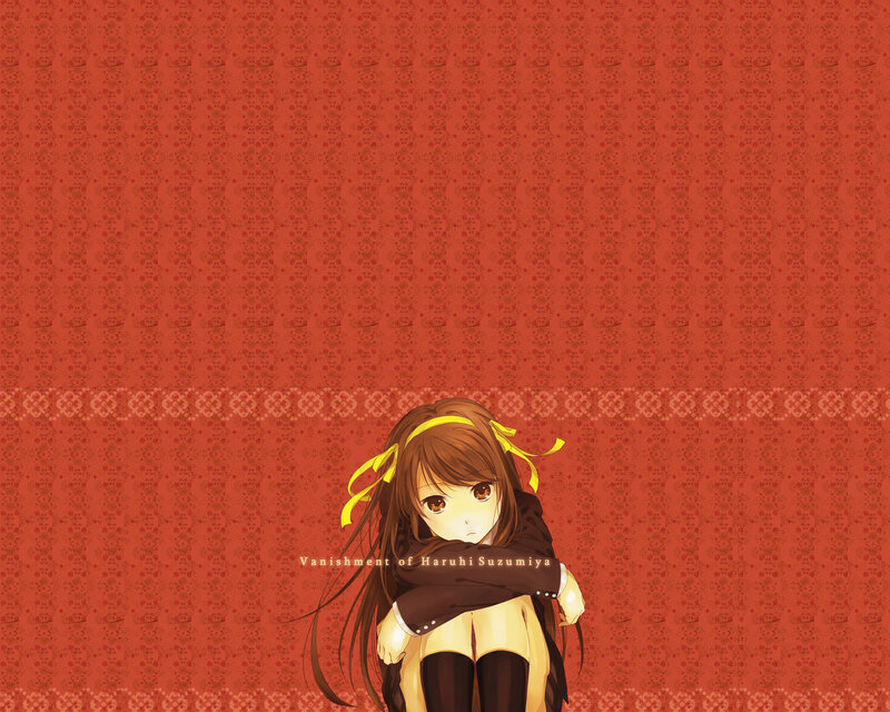 Haruhi Suzumiya in a red room