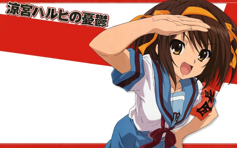 Haruhi Suzumiya in school uniform