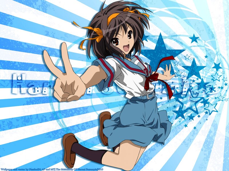 Haruhi Suzumiya in school uniform