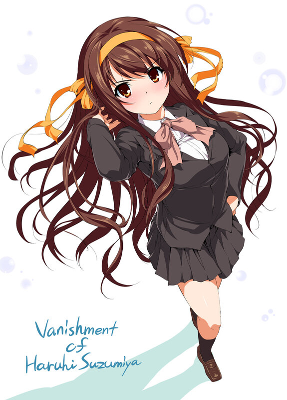Haruhi Suzumiya in school uniform