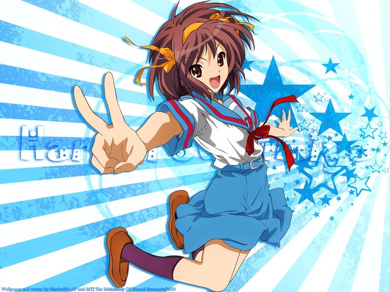 Haruhi Suzumiya in school uniform