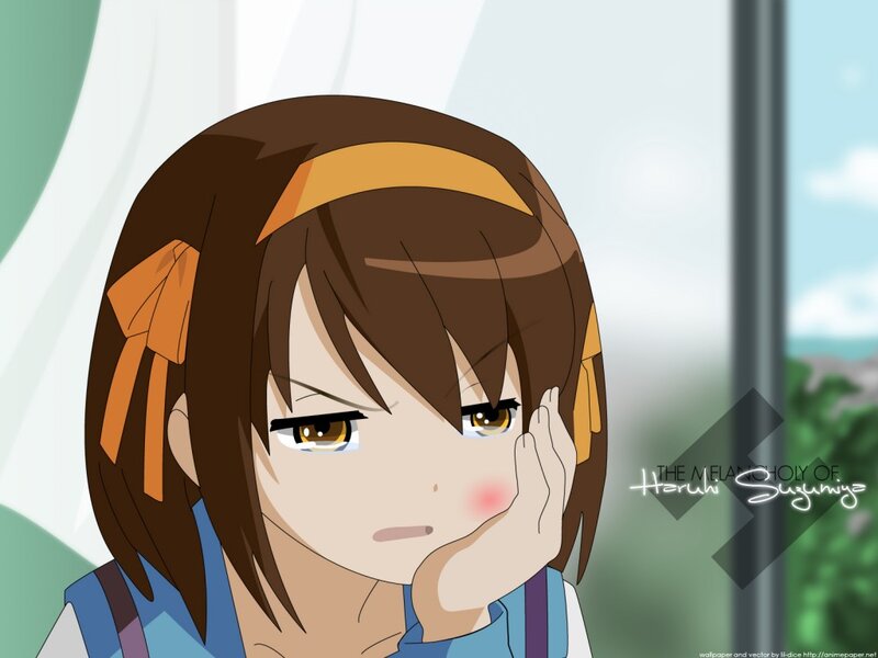 Haruhi Suzumiya sad face