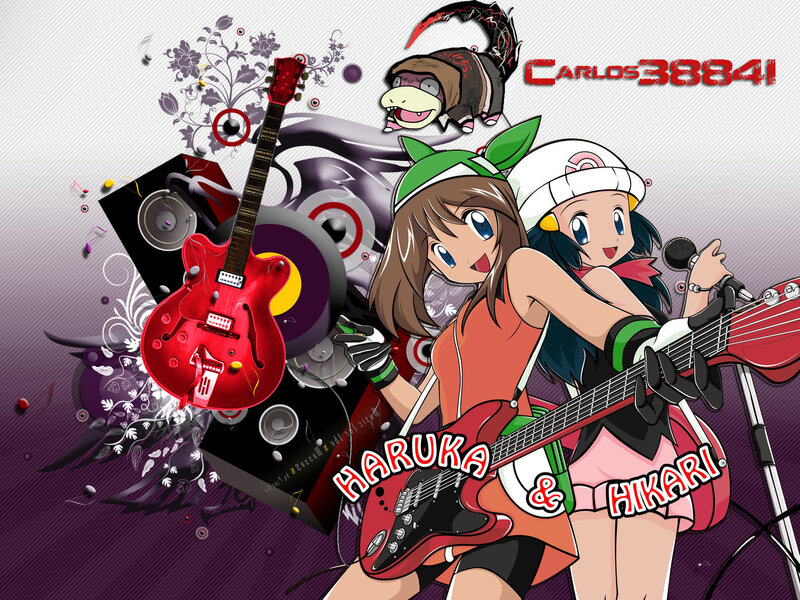 Haruka and Hikari rock band